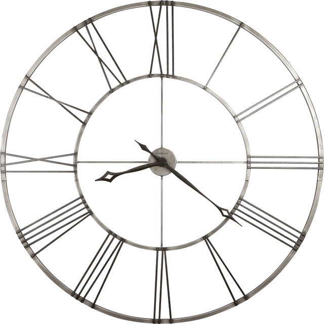 Howard Miller® Stockton Brushed Aged Nickel Wall Clock-0