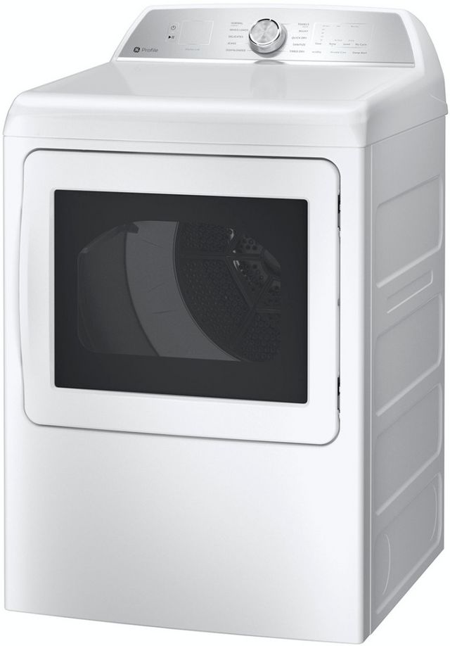 GE Profile™ 7.4 Cu. Ft. White Electric Dryer -3