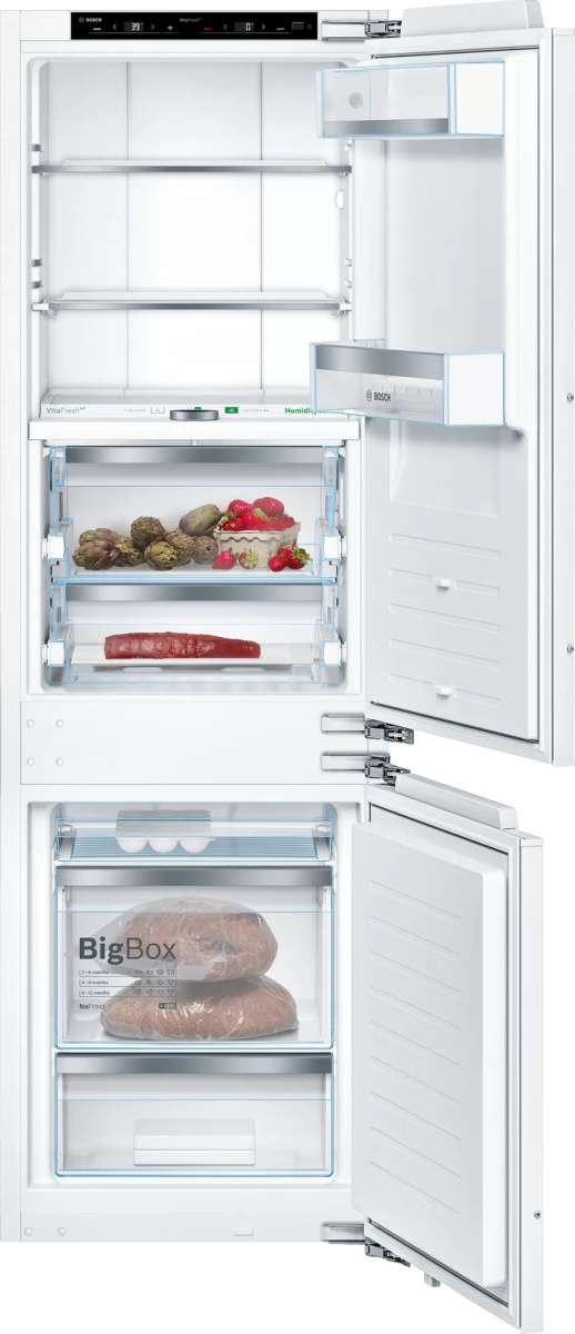 Bosch 800 Series 8.3 Cu. Ft. Custom Panel Built In Bottom Freezer Refrigerator