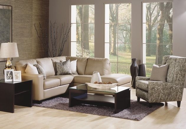 Palliser® Furniture Leeds 2-Piece Beige Sectional 1