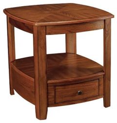 Hammary® Primo Brown Rectangular Drawer End Table