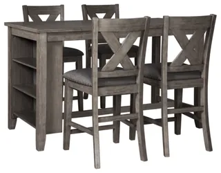 Signature Design by Ashley® Caitbrook 5-Piece Gray Counter Height Dining Set