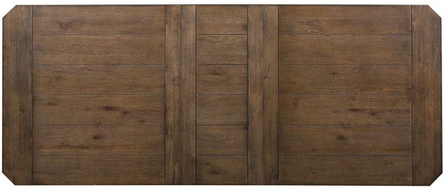 Liberty Furniture Artisan Prairie 7 Piece Aged Oak Trestle Table Set 3