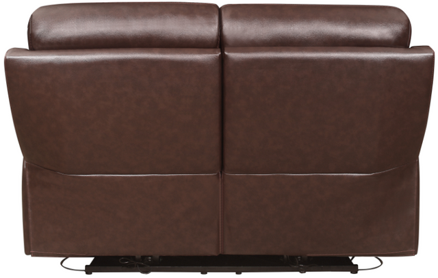 Homelegance® Armando Brown Power Double Reclining Love Seat with Power Headrests and USB Ports-2