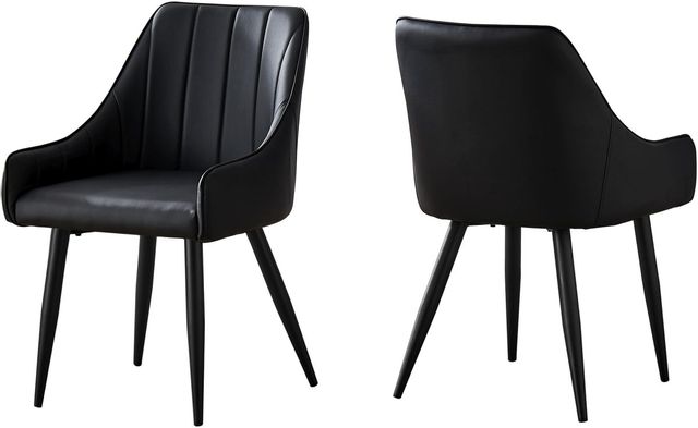 Monarch Specialties Inc. 2 Piece Black Dining Chairs