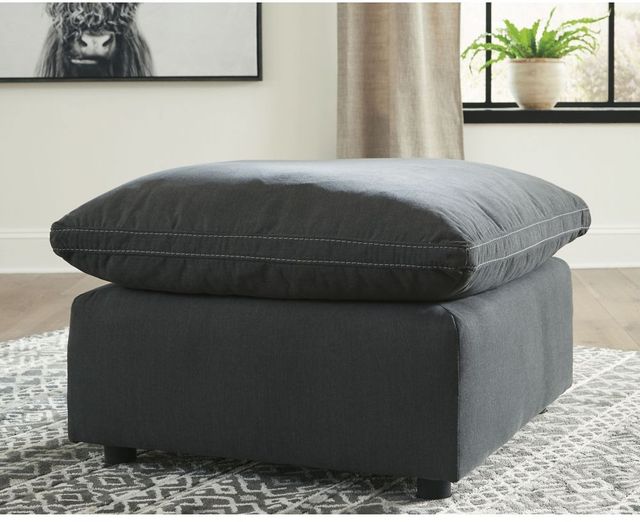 Signature Design by Ashley® Savesto Charcoal Oversized Accent Ottoman 1