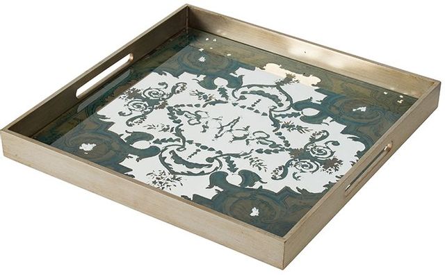 A & B Home Gold Decorative Tray-1