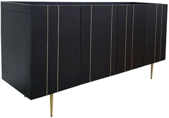 Signature Design by Ashley® Brentburn Black/Gold Accent Cabinet 1