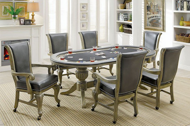 Furniture of America® Melina Brown Cherry Game Table 13