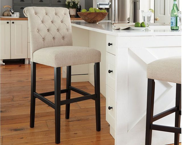 Signature Design by Ashley® Tripton Linen Tall Upholstered Bar Stool- Set of 2-D530-130-1