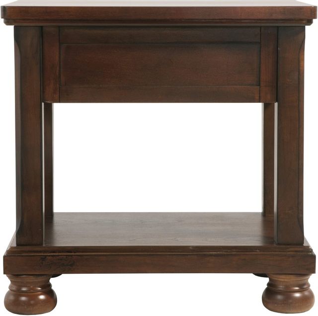 Signature Design by Ashley® Porter Rustic Brown Chair Side End Table 4