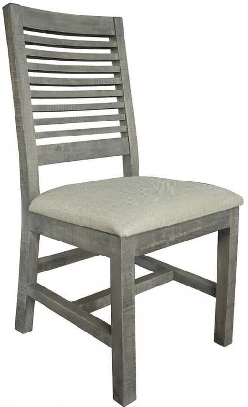 International Furniture Direct Stone 2-Piece Warm Gray Side Chair Set