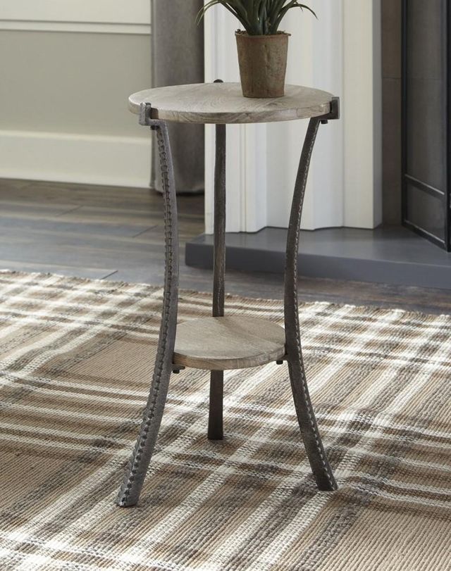 Signature Design by Ashley® Enderton White Wash/Pewter Accent Table 1