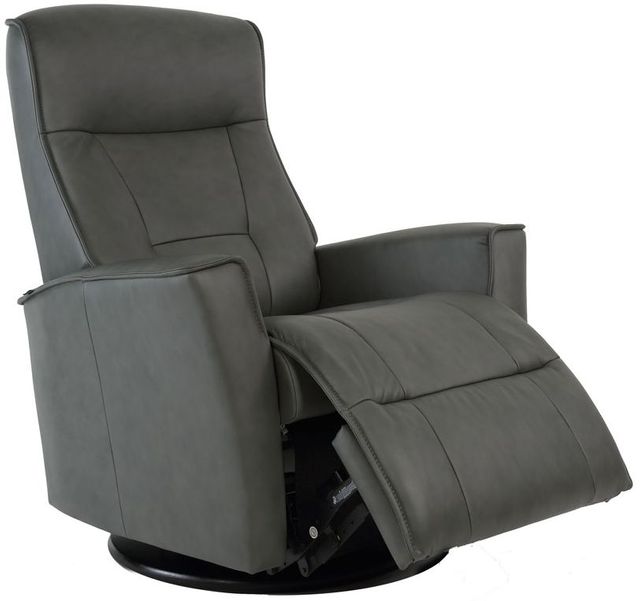 Fjords® Relax Harstad Grey Small Dual Motion Swivel Recliner