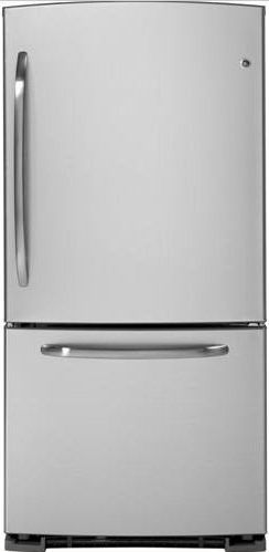 GE® ENERGY STAR® 22.7 Cu. Ft. Bottom Freezer Refrigerator-CleanSteel™