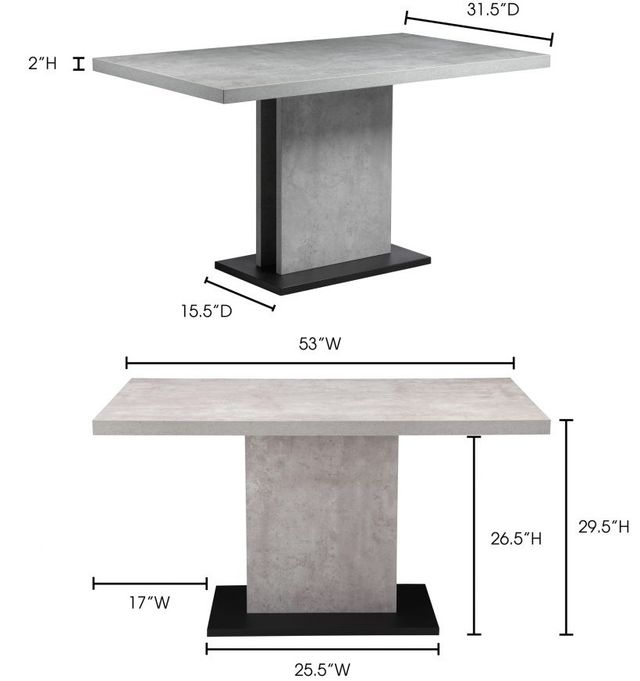 Moe's Home Collection Hanlon Dining Table 1