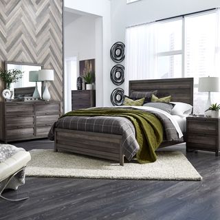 Liberty Furniture Tanners Creek 5-Piece Greystone California King Bedroom Set