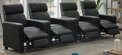 Coaster® Toohey 5-Piece Black Home Theater Seating Set