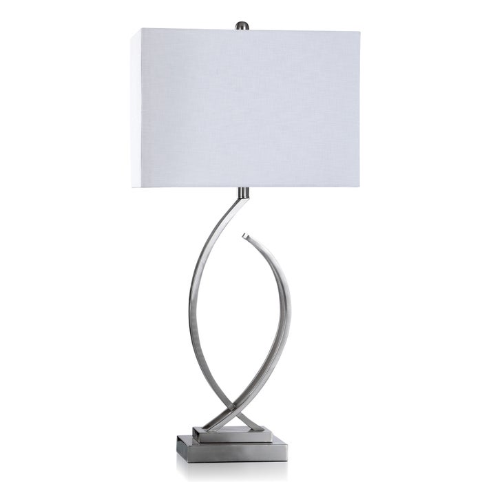 StyleCraft Brushed Steel Table Lamp Smitty S Fine Furniture Hanover   E1a6fe38 7b5b 42e7 A43c 665c20533b19 