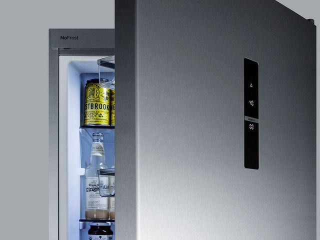 Summit® 10.8 Cu. Ft. Stainless Steel Built In Counter Depth Bottom Freezer Refrigerator 5