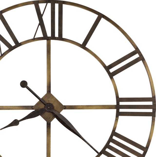 Howard Miller® Wingate Antique Brass Wall Clock 1
