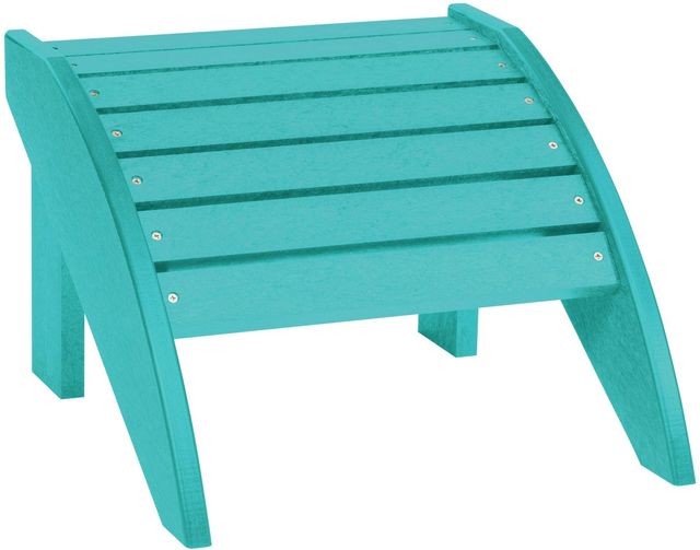 C R Plastic Turquoise Footstool | Walker Home Center | Walker, MN