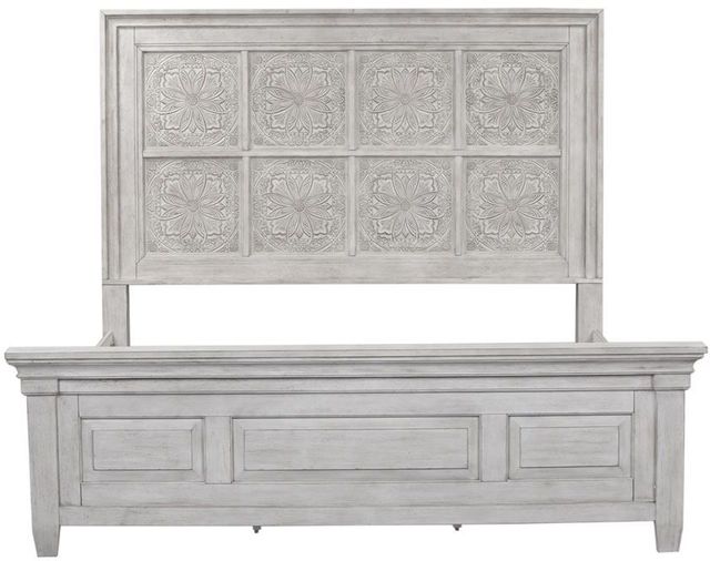 Liberty Furniture Heartland Antique White King Panel Bed-4