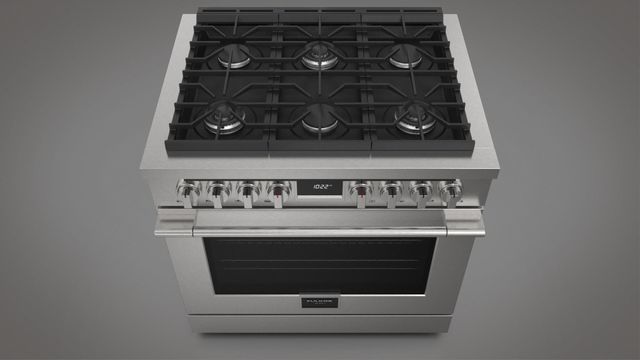 Fulgor® Milano Accento Stainless Steel 36" Pro Style Dual Fuel Range 4