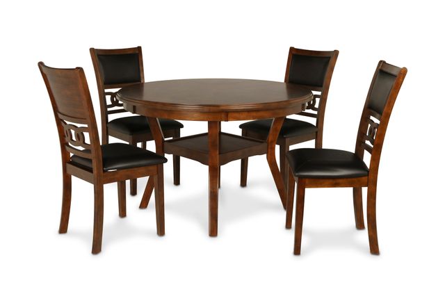 New Classic Furniture Gia Round Dining Table & 4 Chairs-1