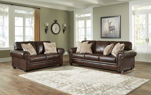 Signature Design by Ashley® Roleson 2-Piece Walnut Living Room Seating Set 3