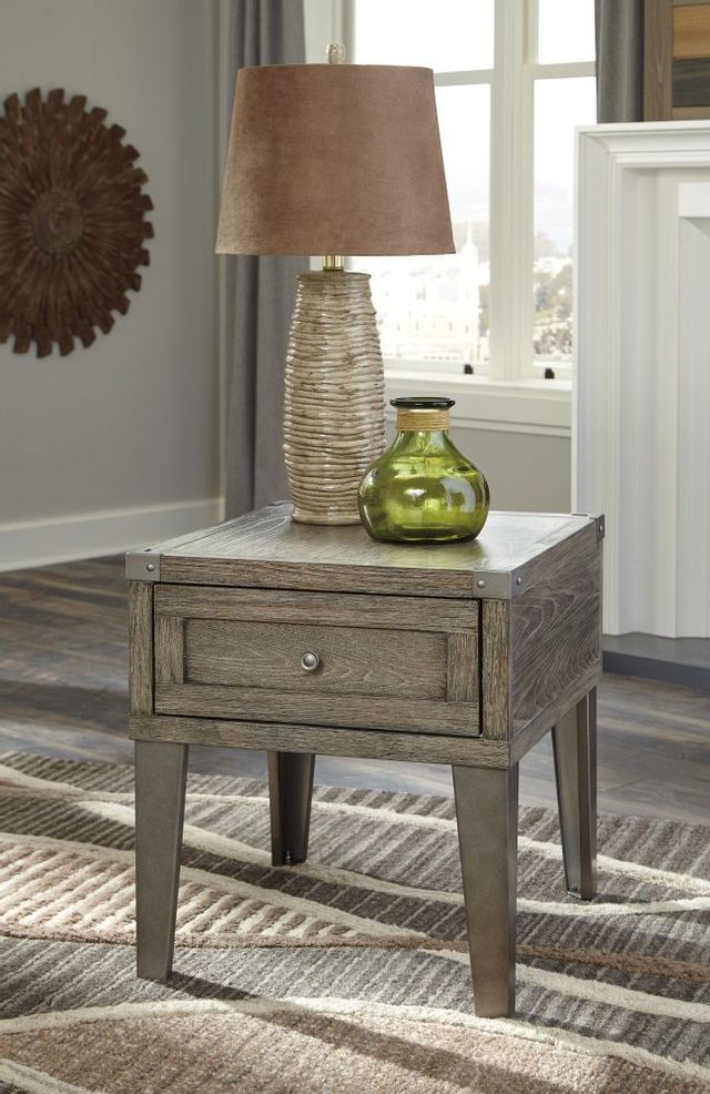 Signature Design by Ashley® Chazney Rustic Brown End Table 2