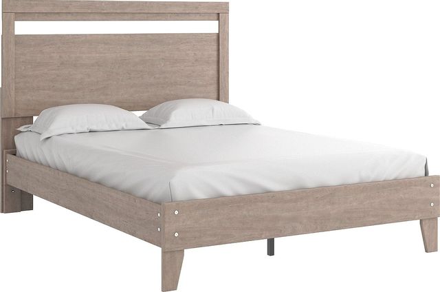 Signature Design by Ashley® Flannia Gray Queen Panel Platform Bed