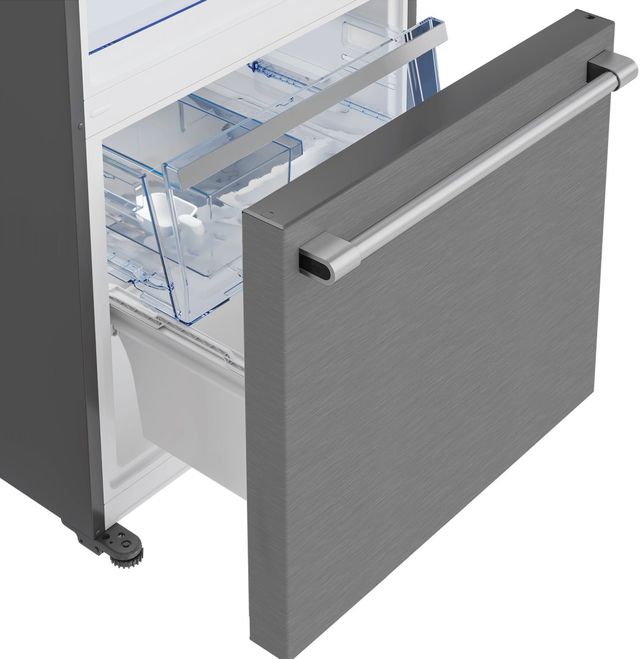 Beko 16.1 Cu. Ft. Fingerprint-Free Stainless Steel Counter Depth Bottom Freezer Refrigerator  2