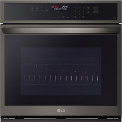 LG 30" PrintProof® Black Stainless Steel Single Electric Wall Oven