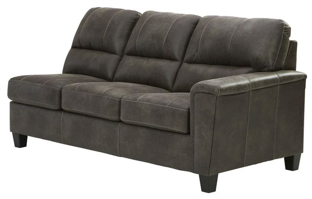 Signature Design by Ashley® Navi 2-Piece Smoke Right-Arm Facing Sectional with Chaise-2