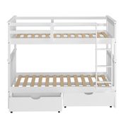 Donco Trading Company Mission Twin/Twin Bunkbed with Drawers