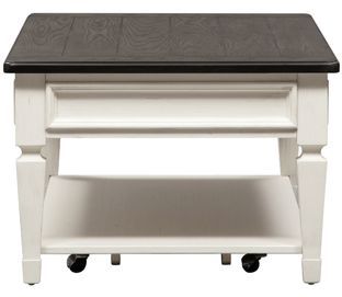 Liberty Furniture Allyson Park Charcoal/Wire Brushed White Rectangular Cocktail Table 3
