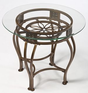 Hillsdale Furniture Scottsdale Glass/Bronze End Table