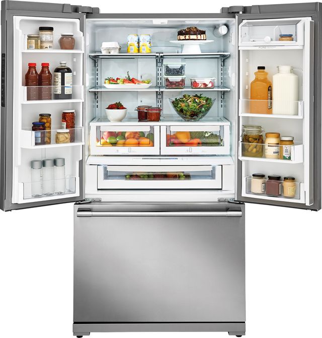 Electrolux ICON® Professional Series 22.28 Cu. Ft. Stainless Steel Counter Depth French Door Refrigerator 1