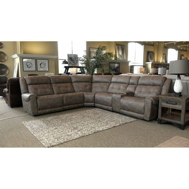 Cheers Sandstone 6-Piece Power Reclining Sectional-1