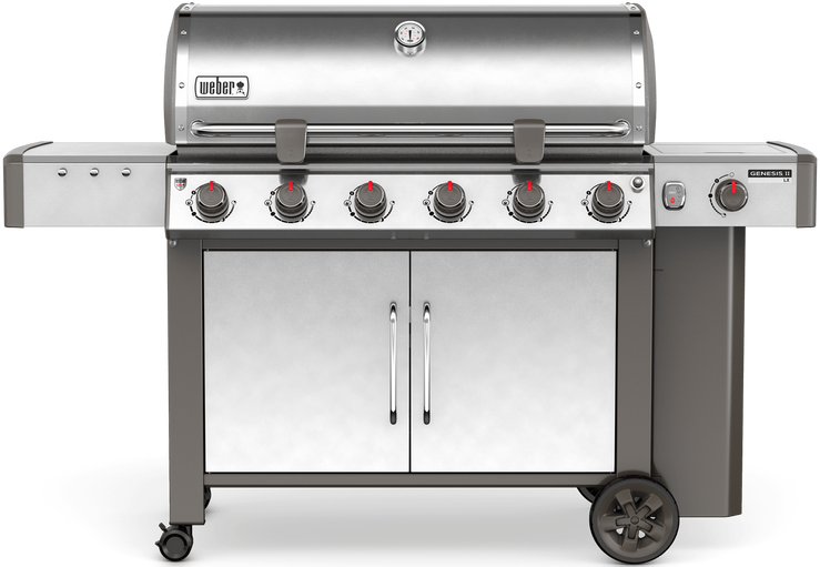 Weber® Genesis® II LX S-640 Free Standing Gas Grill-Stainless Steel