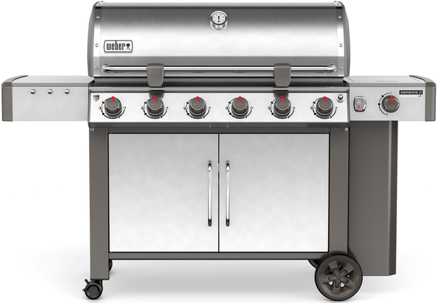 Weber® Genesis® II LX S-640 Free Standing Gas Grill-Stainless Steel-0