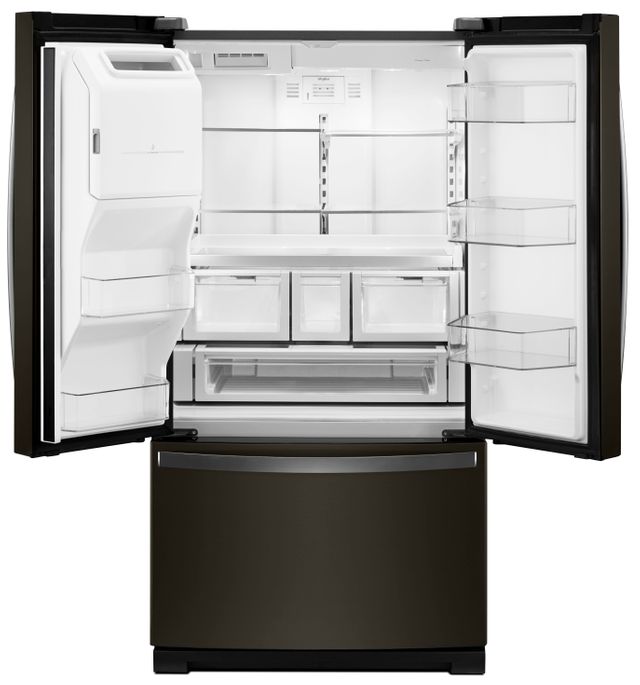 Whirlpool® 26.8 Cu. Ft. Black Stainless Steel French Door Refrigerator 12