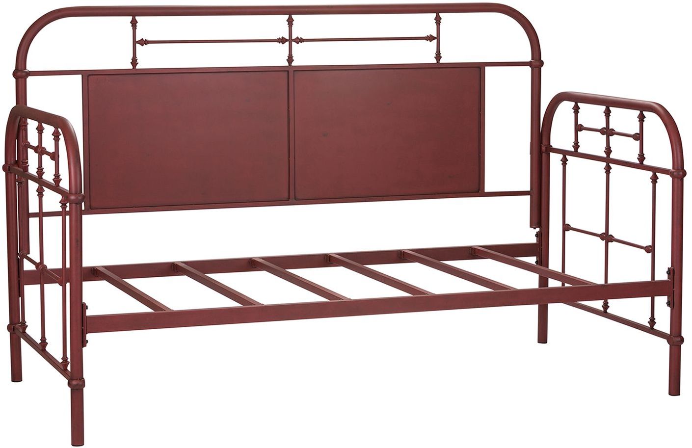 Liberty Furniture Vintage Red Twin Metal Day Youth Bed