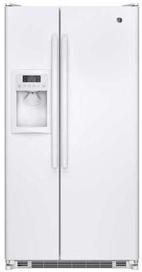 GE® 21.8 Cu. Ft. Side-By-Side Refrigerator-White 0