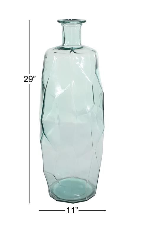 Uma Home Clear Glass Contemporary Vase-1