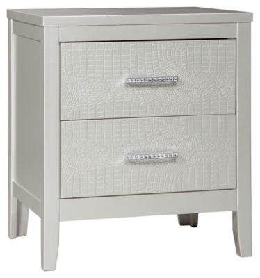 Signature Design by Ashley® Olivet Silver Nightstand