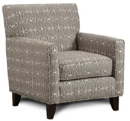 Fusion Furniture Sugarshack Glacier Emblem Charcoal Chair