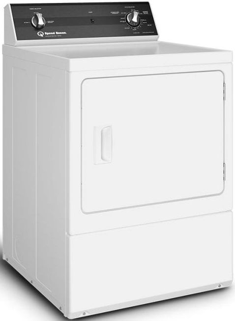 Speed Queen® DR3 7.0 Cu. Ft. White Front Load Electric Dryer-1