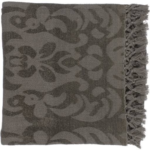 Surya Tristen Dark Brown 50"x70" Throw Blanket-0